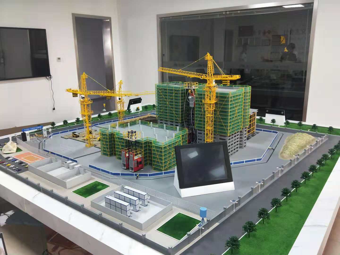 绥滨县建筑施工场景模型
